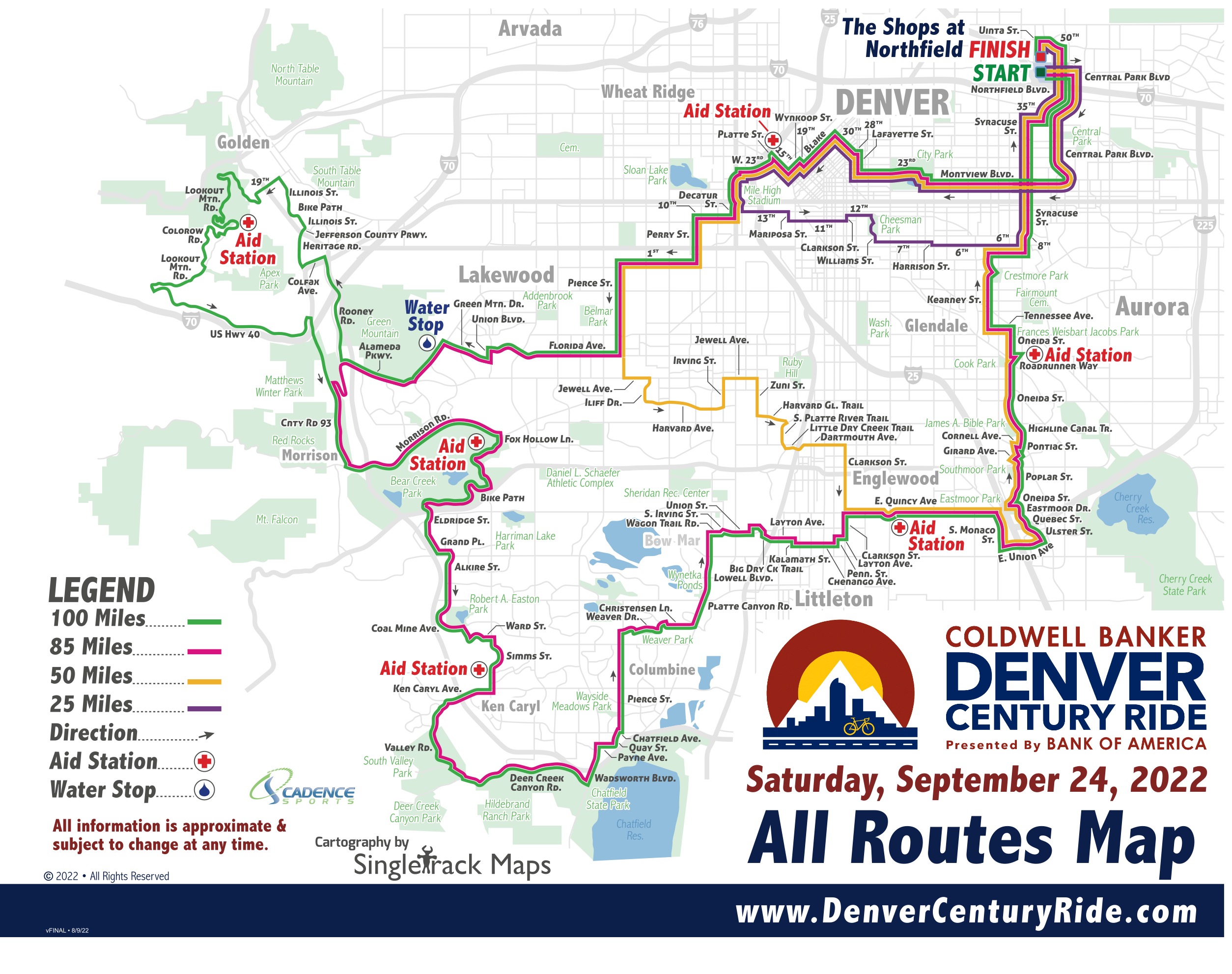 Important Ride Information Denver Century Ride
