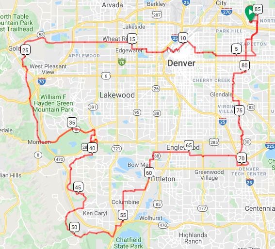 85 Mile - Denver Century Ride