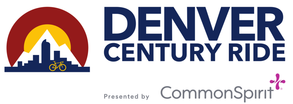 Denver Century Ride Logo with Common Spirit sponsor